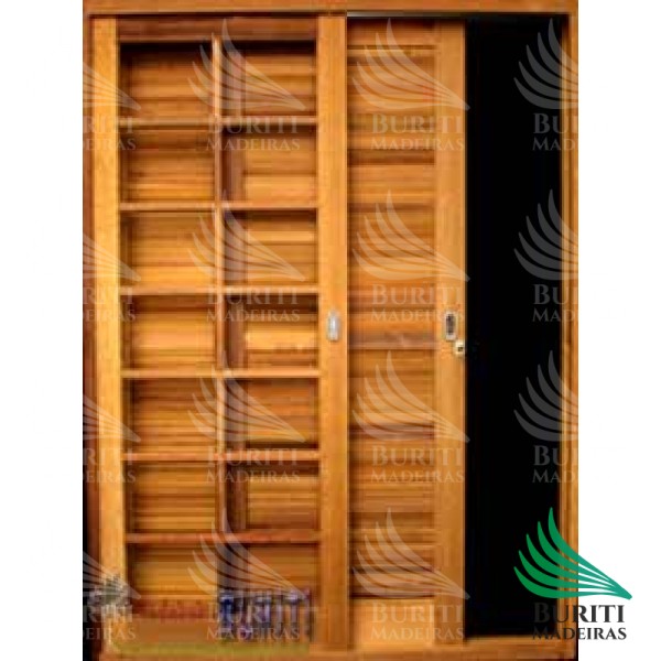 Porta Balcão de Correr 3 Folhas Reta Itauba