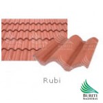 Telha Eurotop Concreto Classica Rubi